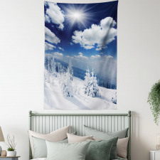 Snow Covered Trees Tapestry