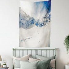 Nature Mountain Snowy Tapestry