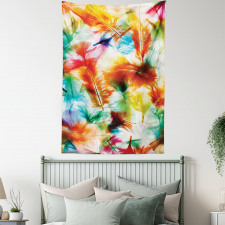 Puffy Dreamy Feathers Tapestry
