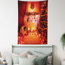 Noel New Years Theme Tapestry