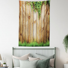 Wooden Garden Fence Tapestry