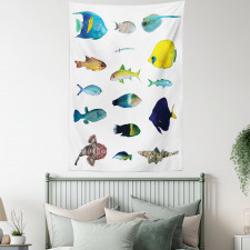 Marine Life Creatures Tapestry