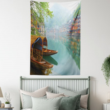 Chinese Wood Canal Tapestry