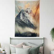 Snowy Peak Mountain Tapestry