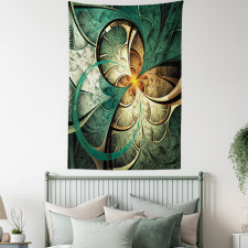 Surreal Flowers Motif Tapestry