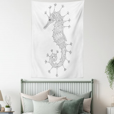 Seahorse Heraldic Art Tapestry