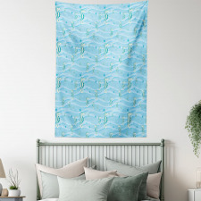 Cartoon Seahorses Nursery Tapestry