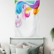 Abstract Paintbrush Tapestry