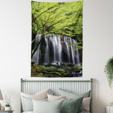 Rock Tree in Waterfall Tapestry