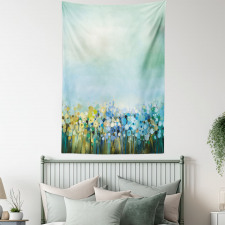 Aqua Painting Effect Tapestry