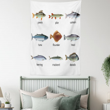 Aquatic Animal Composition Tapestry