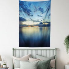 Dusk over Tropical Lagoon Tapestry