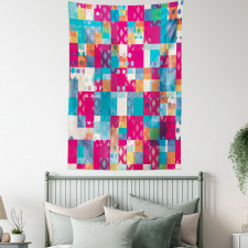 Vibrant Color Dots Tapestry
