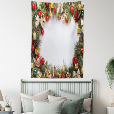 Garland Frame Noel Art Tapestry