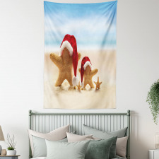 Santa Starfishes Tapestry