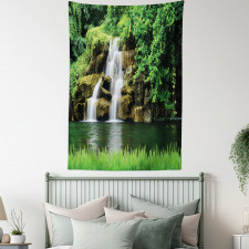 Lake Garden Waterfall Tapestry