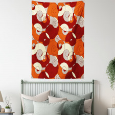 Spiral Abstract Stripes Tapestry