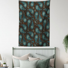 Modern Teardrop Shapes Tapestry