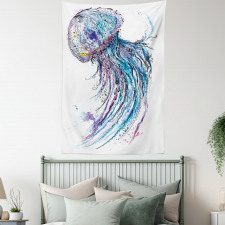 Aqua Colors Creative Tapestry