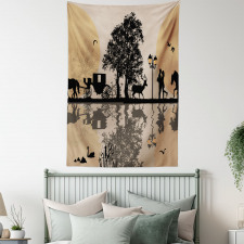 Cinderella Tale Carriage Tapestry