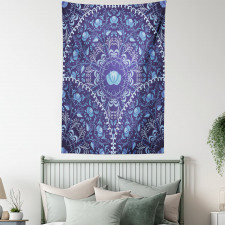 Oriental Circular Design Tapestry