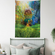 Mother Earth Theme Tapestry