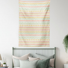 Geometric Aztec Shapes Tapestry