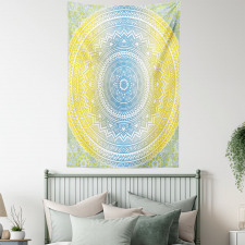 Blue Ombre Mandala Tapestry