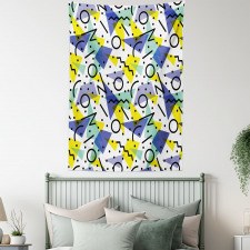 Geometric Retro Theme Tapestry