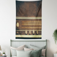 Retro 60s Music Style Tapestry