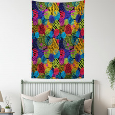 Geometric Sketchy Forms Tapestry