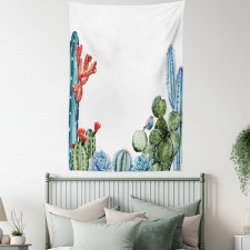 Cactus Flowers Birds Tapestry