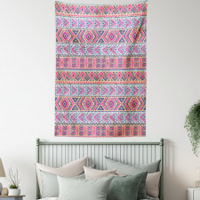 Retro Spring Aztec Art Tapestry