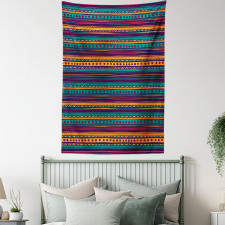 Retro Aztec Art Tapestry