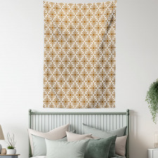 Abstract Lines Dots Folk Tapestry