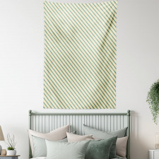 Bias Green Stripes Tapestry