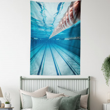 Swimming Pool Sports View Tapestry