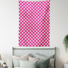 Vibrant Wavy Lines Tapestry