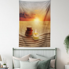 Meditation Yoga Candle Tapestry