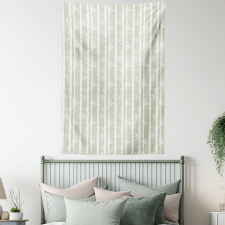 Bamboo Branches Leaves Tapestry