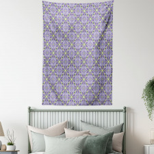 Ornate Floral Motifs Tapestry