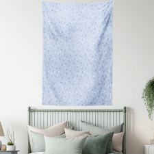 Small Retro Flowers Tapestry