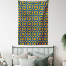 Squares Chain Mesh Tile Tapestry