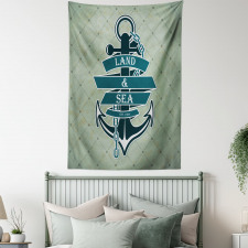 Diamond Pattern Nautical Tapestry