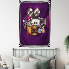 Burgers Popcorns Cinema Tapestry