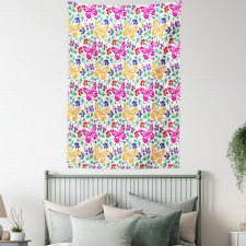 Vibrant Summer Blooms Tapestry