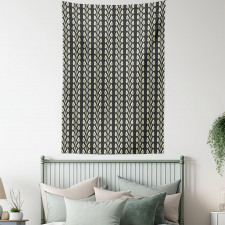 Vertical Wavy Leaf Tapestry