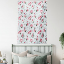 Spring Flowers Roses Tapestry