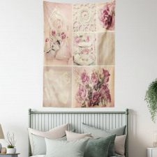 Vintage Lace Cups Tapestry