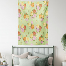 Vintage Flower Rose Tapestry